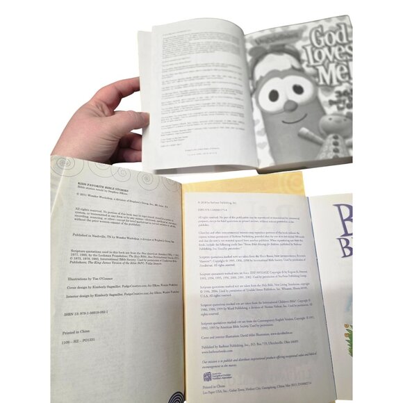 3 Kids Bible Stories Daily Devotions Bedtime Blessings Books - Picture 9 of 10